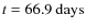 $t=66.9~{\rm days}$