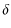 $\displaystyle \delta$