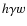 $h\gamma w$