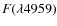 $F(\lambda 4959)$