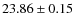 $23.86\pm0.15$