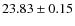 $23.83\pm0.15$