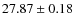 $27.87\pm0.18$
