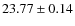 $23.77\pm0.14$