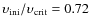 $\upsilon_{\rm ini}/\upsilon_{\rm crit}=0.72$