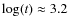 $\log(t)\approx 3.2$