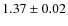 $1.37\pm0.02$