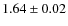 $1.64\pm0.02$