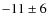 $-11\pm6$