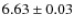 $6.63\pm0.03$