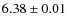 $6.38\pm0.01$