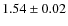 $1.54\pm0.02$