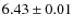 $6.43\pm0.01$