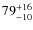 $\rm 79^{+16}_{-10}$