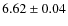 $6.62\pm0.04$
