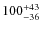 $\rm 100^{+43}_{-36}$