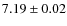 $7.19\pm0.02$
