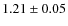 $1.21\pm0.05$
