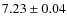 $7.23\pm0.04$