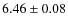 $6.46\pm0.08$
