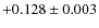 $+0.128\pm0.003$