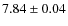 $7.84\pm0.04$