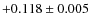 $+0.118\pm0.005$