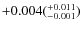 $\rm +0.004(^{+0.011}_{-0.001})$
