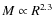 $M \propto R^{2.3}$