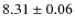 $8.31 \pm 0.06$