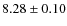 $8.28 \pm 0.10$
