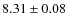 $8.31 \pm 0.08$