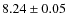 $8.24 \pm 0.05$