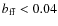 $b_{\rm ff} <0.04$
