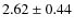 $2.62\pm0.44$