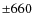$\pm 660$