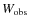 $W_{\rm obs}$