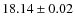 $18.14\pm0.02$