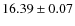 $16.39\pm0.07$