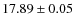 $17.89\pm0.05$