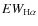 $EW_{\rm H\alpha }$
