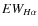 $EW_{H\alpha }$