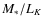 $M_{\ast}/L_{K}$