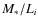 $M_{\ast}/L_{i}$
