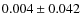 $0.004\pm0.042$