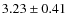 $3.23\pm0.41$