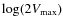 $\log(2V_{\rm max})$