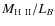 $M_{\rm H~ II}/L_B$