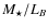 $M_{\star}/L_B$