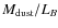 $M_{\rm dust}/L_B$